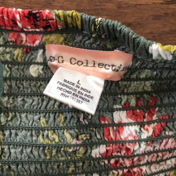 Green and pink floral romper - Picture 2 of 4